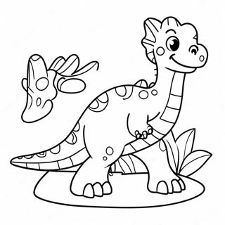 Adventurous Dinosaur Alphabet Coloring Page 57223-46089