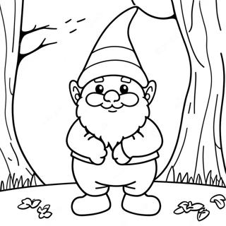 Whimsical Fall Gnome Coloring Page 5722-4731