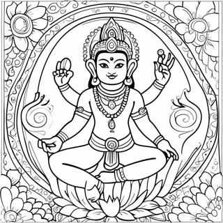 Hindu Deity Coloring Page 57232-46094