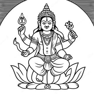 Hindu Deity Coloring Page 57232-46095