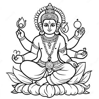 Hindu Deity Coloring Page 57232-46096