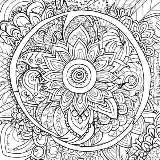 Colorful Mandala Hindu Coloring Page 57233-46097