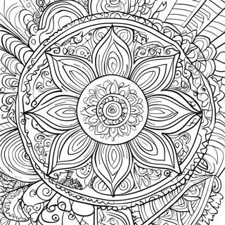 Colorful Mandala Hindu Coloring Page 57233-46099