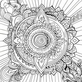 Colorful Mandala Hindu Coloring Page 57233-46100