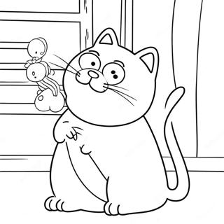 Simon S Cat Coloring Page 57262-46123