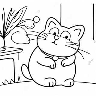 Playful Simon S Cat Coloring Page 57263-46119