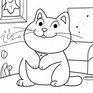 Playful Simon S Cat Coloring Page 57263-46120