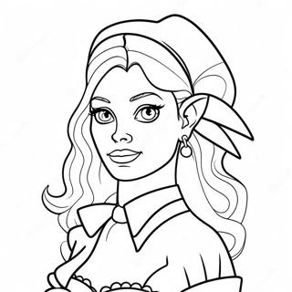 Rebecca Zamolo In Fun Costume Coloring Page 57273-46129