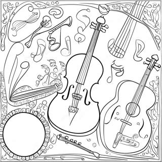 Musical Instruments Coloring Page 57293-46145