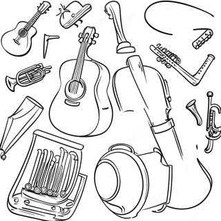 Musical Instruments Coloring Page 57293-46146