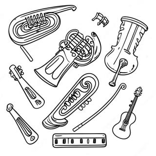 Musical Instruments Coloring Page 57293-46147