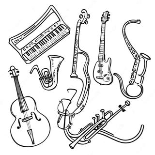 Musical Instruments Coloring Page 57293-46148