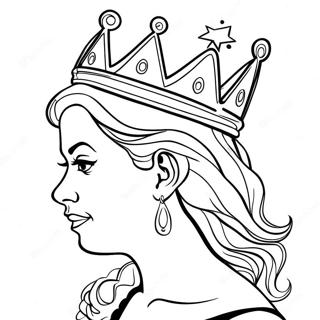 Queen Graffiti Coloring Page 57302-46151