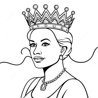 Queen Graffiti Coloring Page 57302-46152