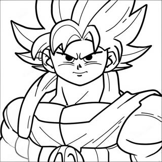 Goku Powering Up Coloring Page 57313-46161