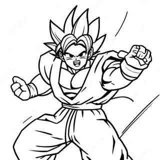 Goku Powering Up Coloring Page 57313-46162