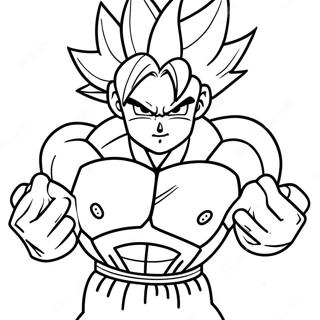 Goku Powering Up Coloring Page 57313-46163