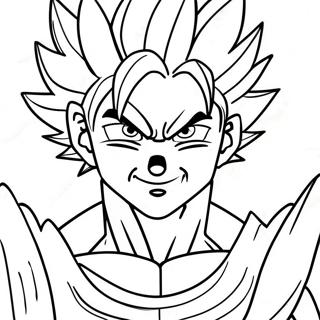 Goku Powering Up Coloring Page 57313-46164