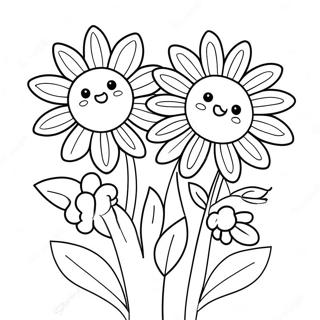 Cute Mother S Day Flowers Coloring Page 57323-46170