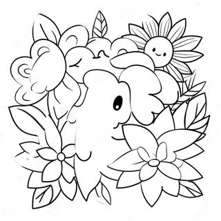 Cute Mother S Day Flowers Coloring Page 57323-46171