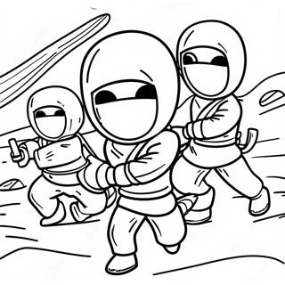 Adventurous Spy Ninjas Coloring Page 5732-4741