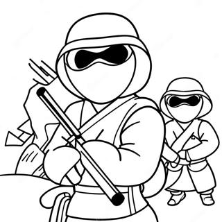 Adventurous Spy Ninjas Coloring Page 5732-4742