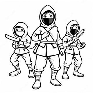 Adventurous Spy Ninjas Coloring Page 5732-4743