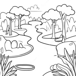 Mini Golf Course Coloring Page 57332-46175