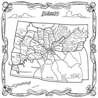 Idaho State Map Coloring Page 57342-46184