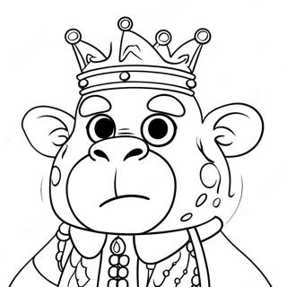 King Trollex With Colorful Hair Coloring Page 57363-46197