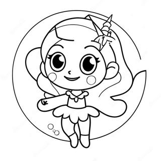 Moon Fairy Coloring Pages