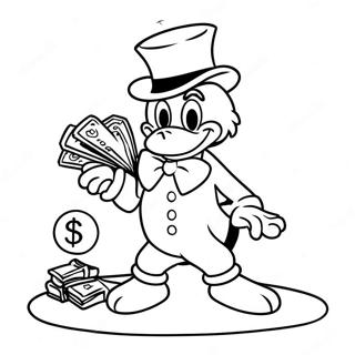 Scrooge Mcduck Coloring Pages