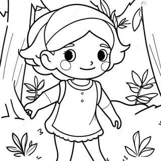 Adventurous Miriam In The Forest Coloring Page 57423-46257