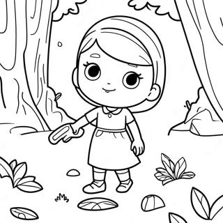 Adventurous Miriam In The Forest Coloring Page 57423-46258