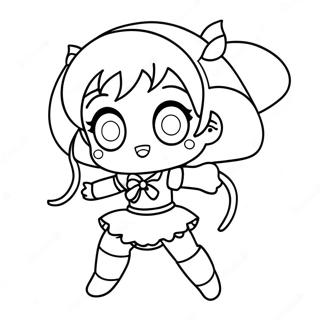 Chibi Sailor Mercury In Action Coloring Page 57443-46267