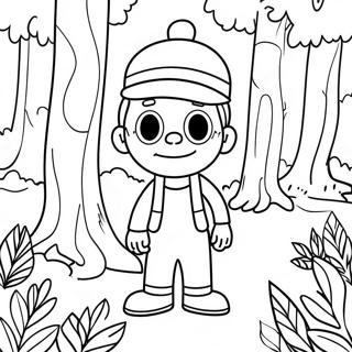 Waldo In A Colorful Forest Coloring Page 57463-46284