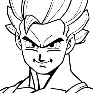 Gohan Super Saiyan 2 Coloring Pages