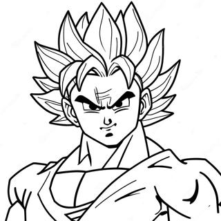 Gohan Super Saiyan 2 Coloring Page 57472-46292