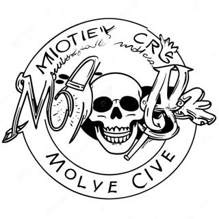 Motley Crue Logo Coloring Page 57482-46296