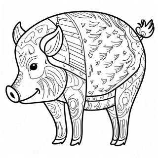 Wild Boar Coloring Page 57492-46303