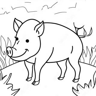 Wild Boar Coloring Page 57492-46304