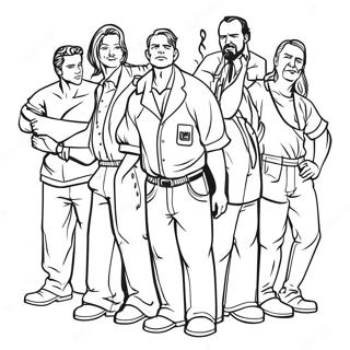 Shameless Characters Coloring Page 57513-46317