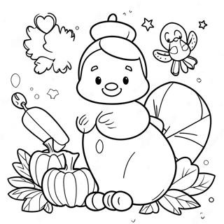 I Am Thankful For Friends Coloring Page 5752-4756