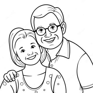 Happy Mom And Dad Coloring Page 57533-46334