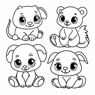 Cute Baby Mammals Coloring Page 57543-46345