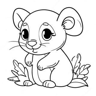 Cute Baby Mammals Coloring Page 57543-46347