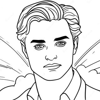 Edward Cullen Sparkling In The Sun Coloring Page 57583-46385