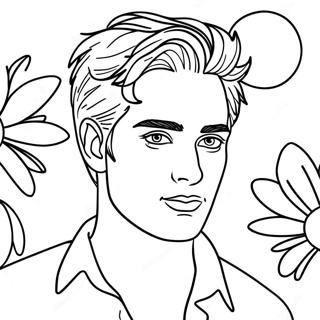 Edward Cullen Sparkling In The Sun Coloring Page 57583-46387