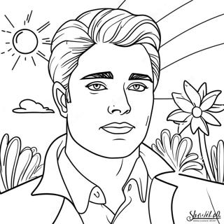 Edward Cullen Sparkling In The Sun Coloring Page 57583-46388