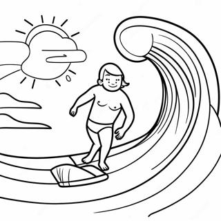 Surf's Up Coloring Pages